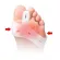 1 เเถม 1 ซิลิโคนปรับนิ้วเท้า แก้นิ้วเท้าโก่ง Silicone Hallux Valgus Toe Correction 1 คู่ สีขาว