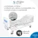 Nursing bed, patient bed for the elderly, patients with disabilities, patients, patients, hand -rotated, 3rd, D3W Manual Bed Three Cranks.