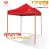 LUCKYFRIEND เต็นท์พับได้ ขนาด 2x2 เมตร รุ่นโครงหนาพิเศษ สีส้ม + ผ้าใบหนา 800D สีขาว เต็นท์พับ เต็นท์ขายของตลาดนัด