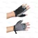 BEGINS ถุงมือฟิตเนส Fitness Training Gloves 1 คู่ สีเทา/ดำ