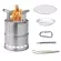 New siying, outdoor, mini stainless steel, folding firewood, portable stoves