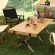 Foldable wooden camping table, 120 folding tables, big folding tables, folding tables With warranty