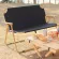 Camp chair, canvas, with Aluminium warranty, 2 people, Camping Outdoor, folding chair