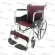 Wheelchair wheelchair, rolled steel patients with hand brakes - wire wheels