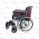 Wheelchair wheelchair, rolled steel patients with hand brakes - wire wheels