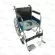ABLOOM Patient Cart The wheelchair sitting and shooting Chromium plated steel, foldable with chamber, shooting Chrome Steel Commode Wheelchair