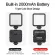 Ulanzi VL49 6W Mini LED Video Light 2000mAh Built-in Battery 5500k Photography Lighting Vlogging LED