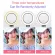 Selens LED Ring Light 26cm Dimmable Video Live Studio Lighting Round light Youtuber Facebook With 2m Tripod Stand For Vlogging Makeup Selfie