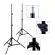 ชุดถ่ายภาพ Light Stand 2M*2อัน + Softbox 50x70cm*2อัน + หลอดไฟ150W*2อัน 5500k Day Light ชุดไฟต่อเนื่อง