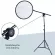 แขนจับรีเฟล็กสะท้อนแสง1.75 เมตร + ขาตั้งกล้อง 2 เมตร + ล้อเพลาหมุน ครบชุด Reflector holder arm 1.75M+Light Stand2M + Rotating shaft wheel all set