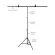 1.5M * 2M Big Photography Studio Video Metal Support Stand System Kit Set W/ Crossbar Clamps 2 * Clamps for PVC Backdrop Background ชุดกล้องถ่ายภาพขนา