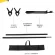 1.5M * 2M Big Photography Studio Video Metal Support Stand System Kit Set W/ Crossbar Clamps 2 * Clamps for PVC Backdrop Background ชุดกล้องถ่ายภาพขนา