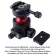 Ishoot Original Panoramic Ball Head + Camera Quick Release Plate with Panorama Clamp & Base Low Center of Gravity High Locking Force