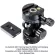 2D 360° Head & Bottom Panoramic Panorama Panning Ball Head IS-6458QJ + Camera Quick Release Plate QS-60 for Tripod Monopod