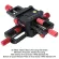 Universal All Metal 150mm 4-Way Macro Focusing Rail Slider Head with Arca-Swiss Fit Clamp Quick Release Plate for Tripod Ballhead Canon Sony Camera