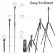 K & F CONCEPT ， Monopod camera stand with 360 ° Panorama Ball Head 1/4 & Quot Quick Release Plate ， Maximum 17.6LBS / 8KG for DSLR ， Orange