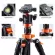 K & F CONCEPT ， Monopod camera stand with 360 ° Panorama Ball Head 1/4 & Quot Quick Release Plate ， Maximum 17.6LBS / 8KG for DSLR ， Orange