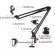 NB-35 Microphone SCISSOR ARM Stand and Table Mounting Clamp NB-35, a jaw microphone and table clamp