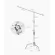 ขาตั้งไฟชนิดขาเหล็กสแตนเลสเมจิกC / Stainless steel magic leg C-Type Light Stand ปรับระดับได้ มีแขนบูม Studio C Stand with Arm Boom ไฟและอุปกรณ์สตูดิโอ
