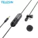 TELESIN ไมโครโฟน 5.5m คลิปบน Lavalier Mini Audio 3.5 มม. คอนเดนเซอร์ปกไมค์สำหรับบันทึกสำหรับ Canon iPhone กล้อง DSLR