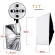 SoftBox 60cm*90cm + 5 in 1 E27 box, Softbox 60cm*90cm + 5 in 1 E27 Socket Lamp Head Head Holder