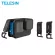 Telesin สำหรับ GoPro 9 แบตเตอรี่ฝาปิดฝาอลูมิเนียมอัลลอยด์ง่ายที่ถอดออกได้ Type-C ชาร์จปกพอร์ตสำหรับ Gopro ฮีโร่ 9 สีดำ