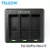 Telesin 3 ways to charge the battery with LED lights, charging box for GoPro Hero 9, black action, camera accessories