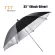 Reflected umbrella for studio/umbrellas, 33 inches, black-silver