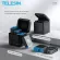 Telesin แบตเตอรี่สำหรับ Gopro ฮีโร่ 9 8 7 6 5 3 วิธีไฟ LED แบตเตอรี่ชาร์จ TF การ์ดที่เก็บแบตเตอรี่สำหรับ Gopro ฮีโร่ 5 6 7 8 9 สีดำ