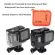 Red -Magenta Filter, red and purple filter for waterproof cases, GoPro 7 /6 /5 /2018, both black and clear cases for diving.