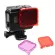 Red -Magenta Filter, red and purple filter for waterproof cases, GoPro 7 /6 /5 /2018, both black and clear cases for diving.