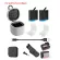 TELESIN 2 Battery Pack and 3 Charge TF Card Reader. Data box, backpack, backpack, lid, closed lens for GoPro Hero 8 7 6 5 Black.