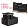 Telesin 2Pack 1300mAh Battery and 3 slots Charger with Type C cable for DJI Osmo Action Battery set