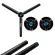 Telesin aluminum alloy, folding camera stand with hand strap for GoPro Hero 8 7 6 5 SJCAM Xiaomi Yi 4K DJI OSMO ACTION