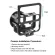 PULUZ GoPro HERO9 Black CNC Aluminum Alloy Protective Cage กรอบเฟรมอลูมิเนียม Gopro9 + เลนส์ UV 52mm Filter