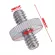 1/4" Male to 1/4" Male Threaded Adapter 1/4 Inch Double Male Screw Adapter Supports Tripod