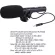 MIC DC / DV microphone, only with 3.5 mm sound plug, compatible with Canon Nikon Digital Camera & Video Camcorder.