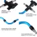 Blue, arms supporting legs, flash camera, Manfrotto MA050A, snake sleeve, PANNING BALL Head Light Stand - 3-5 kg.
