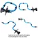 Blue, arms supporting legs, flash camera, Manfrotto MA050A, snake sleeve, PANNING BALL Head Light Stand - 3-5 kg.