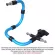 Blue, arms supporting legs, flash camera, Manfrotto MA050A, snake sleeve, PANNING BALL Head Light Stand - 3-5 kg.