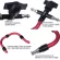 สีแดงแขนรองรับขายึดกล้องแฟลชสำหรับ Manfrotto MA050A แขนงูขาตั้งกล้อง Panning Ball Head Light Stand - โหลด 3-5 กก.