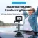 Telesin, mobile phone holder, suction cup 360 °, international adjustment 1/4 standard adapter for GoPro Insta360 OSMO. SJCAM camera action