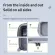 Telesin มินิเก็บถุงป้องกันแปรงครึ่งเปิดปล่อยด่วนกระเป๋าสำหรับ Gopro Hero 9 กระเป๋าสีดำ