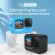 Telesin ซอฟท์ซิลิโคนกรณีสำหรับ Gopro 9 ฝาปิดเลนส์สีฟ้าสีดำปรับจับสายรัดข้อมือสำหรับ Gopro ฮีโร่ 9 อุปกรณ์สีดำ