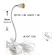 E27 Multipurpose Lamp Screw, Lamp Clip, Cable Length 30 cm / Wire Length 1.8 meters E27 Screw Universal Lamp Holder Clip Lamp Holder