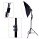 ​​​​​​​ชุดถ่ายภาพ Light Stand 2M*2อัน + Softbox E27 50x70cm*2อัน + หลอดไฟ150W*2อัน 5500k Day Light ชุดไฟต่อเนื่อง