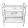 Upside down, plate shelf, aluminum shelf, 3 layers, 41x80x75 cm.