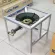 KB5 accelerator stove set, medium -sized square, 40x40x40 cm with complete equipment