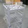 Gas shelf, 3 layers of aluminum shelves, not including the upper stove, tiles 41x40x80 cm.
