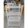 Upside down, plate rack, 4 layers of aluminum on the top, smooth sheet The ground floor 41x61x115 cm.